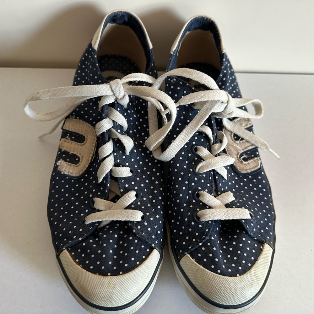 Vintage Etnies Skate Bernie Navy Polka Dot sneakers